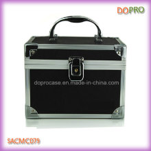 Cute Cosmetic Organizer Case Black PVC Makeup Boxes (SACMC079)